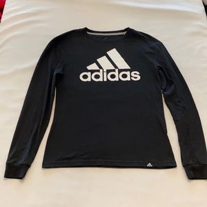 ADIDAS Black Long Sleeve Shirt. Climalite. Size XS